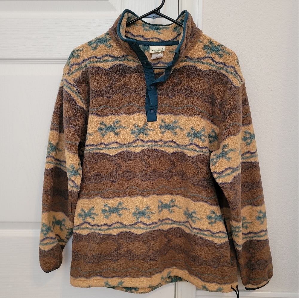 Rare Vintage LL Bean Lizard Fleece